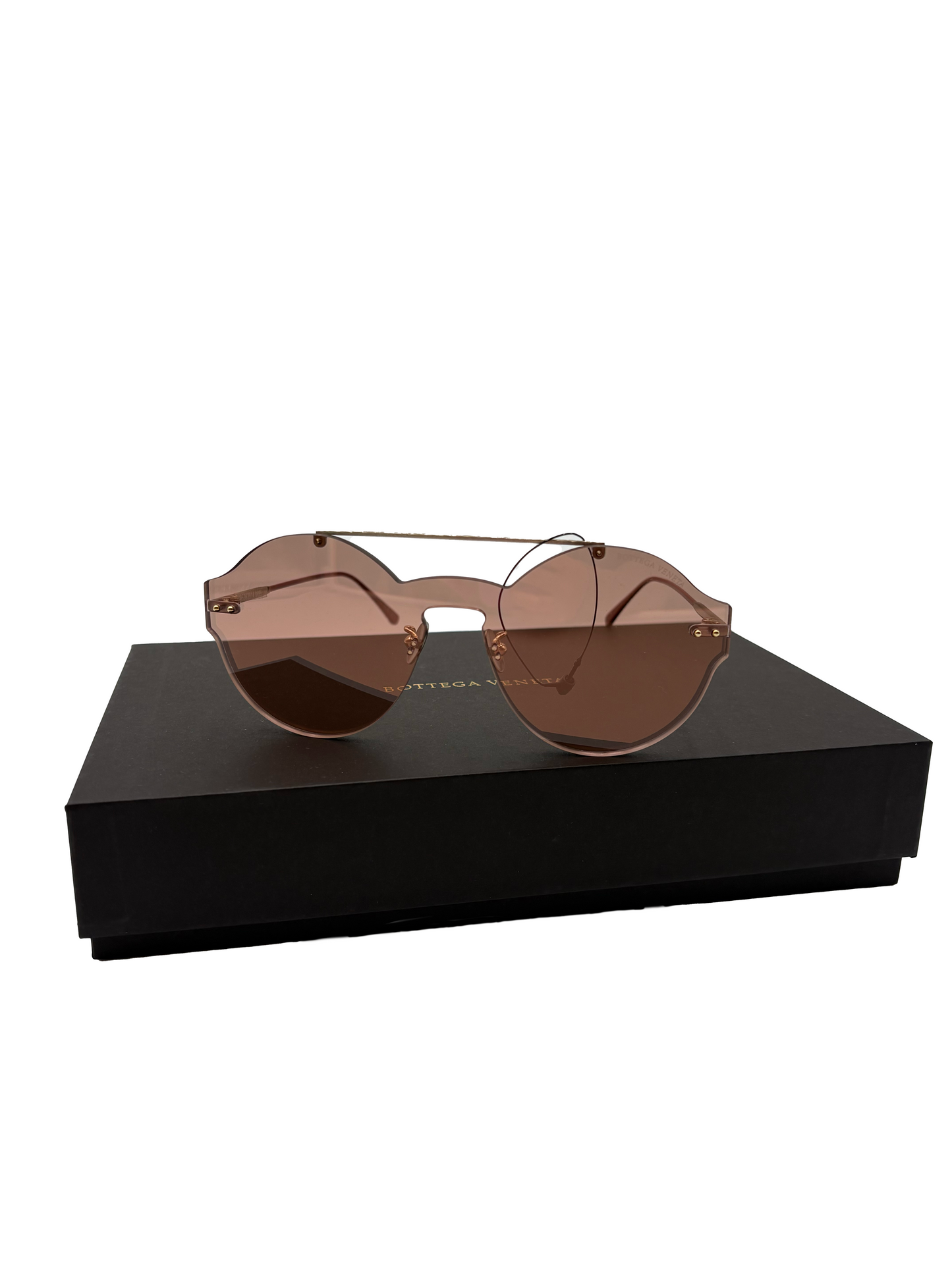 NWT Bottega Veneta Pink Frameless Sunglasses