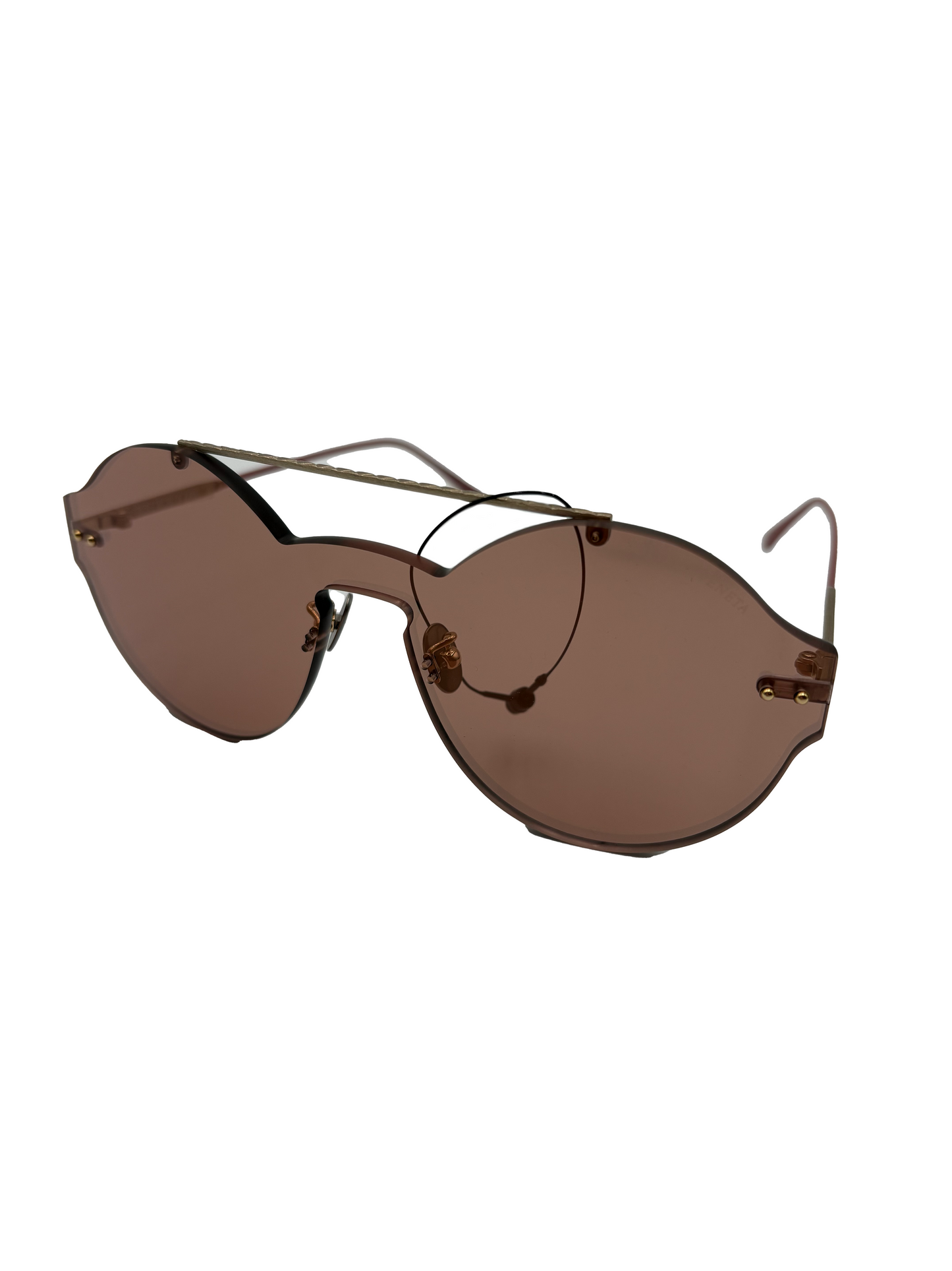 NWT Bottega Veneta Pink Frameless Sunglasses