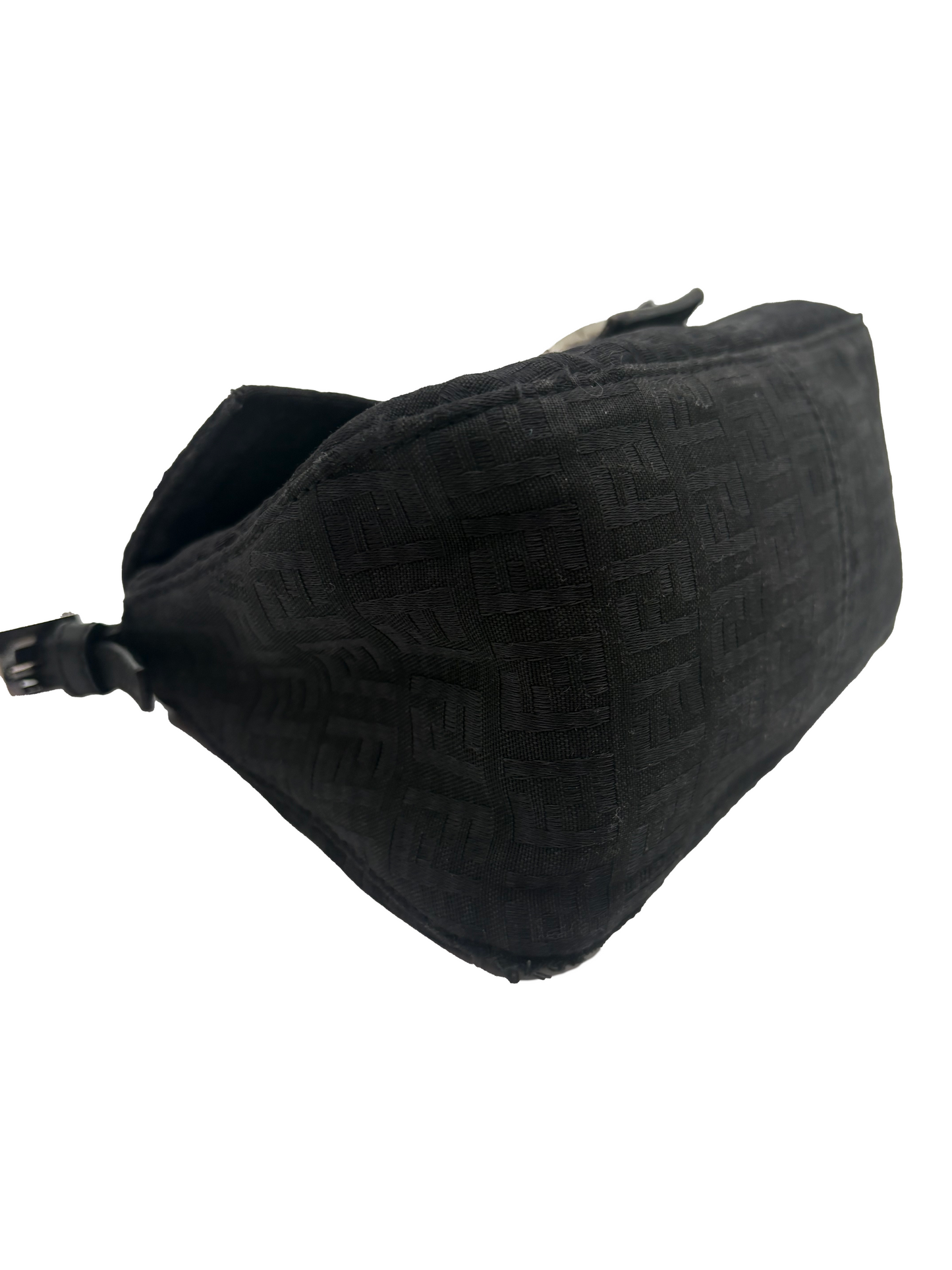 Fendi Black Zucchino Mini Mama Baguette