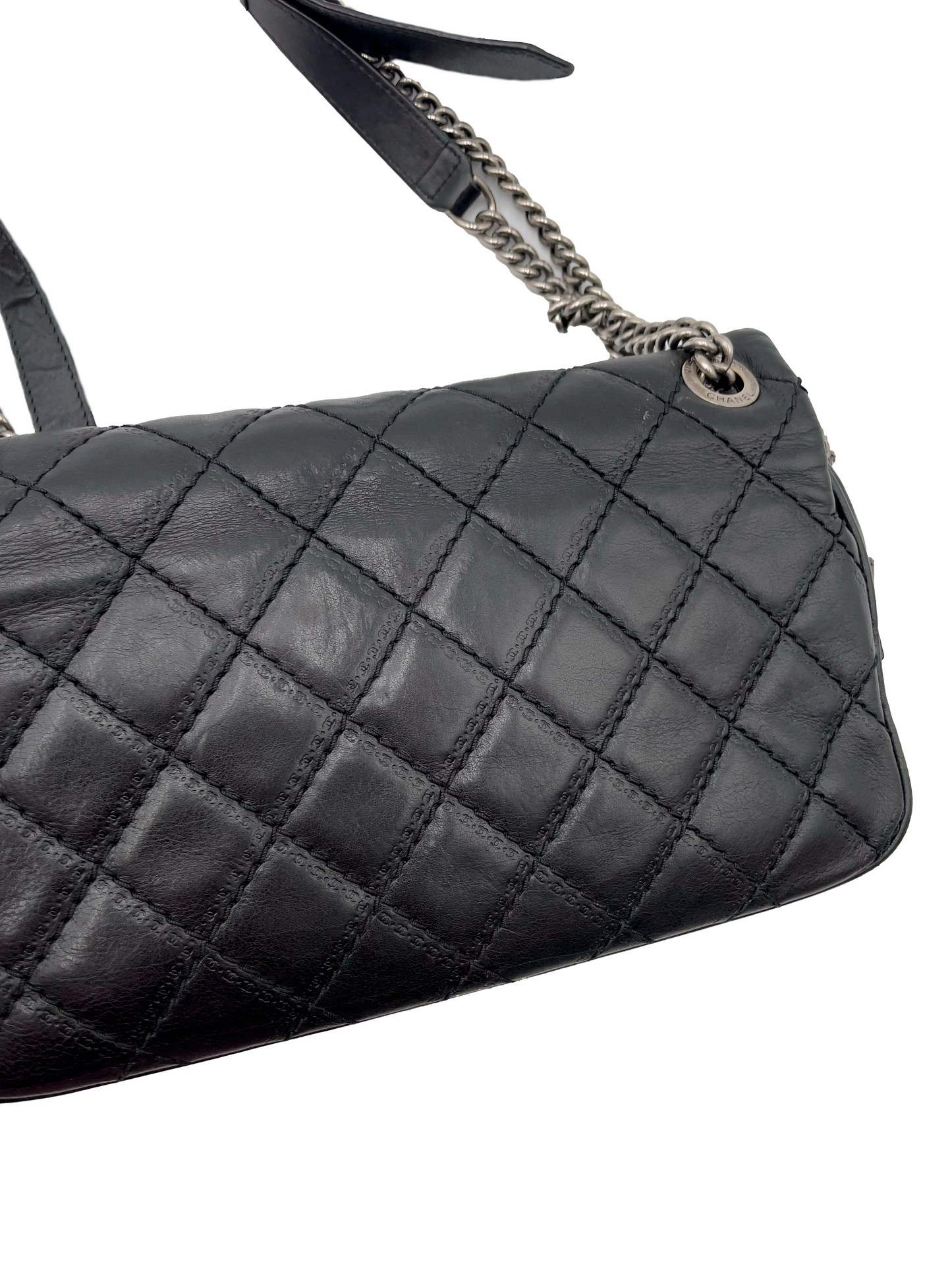 Chanel Black Medium Calfskin Paris-Edinburgh Coco Sporran Flap