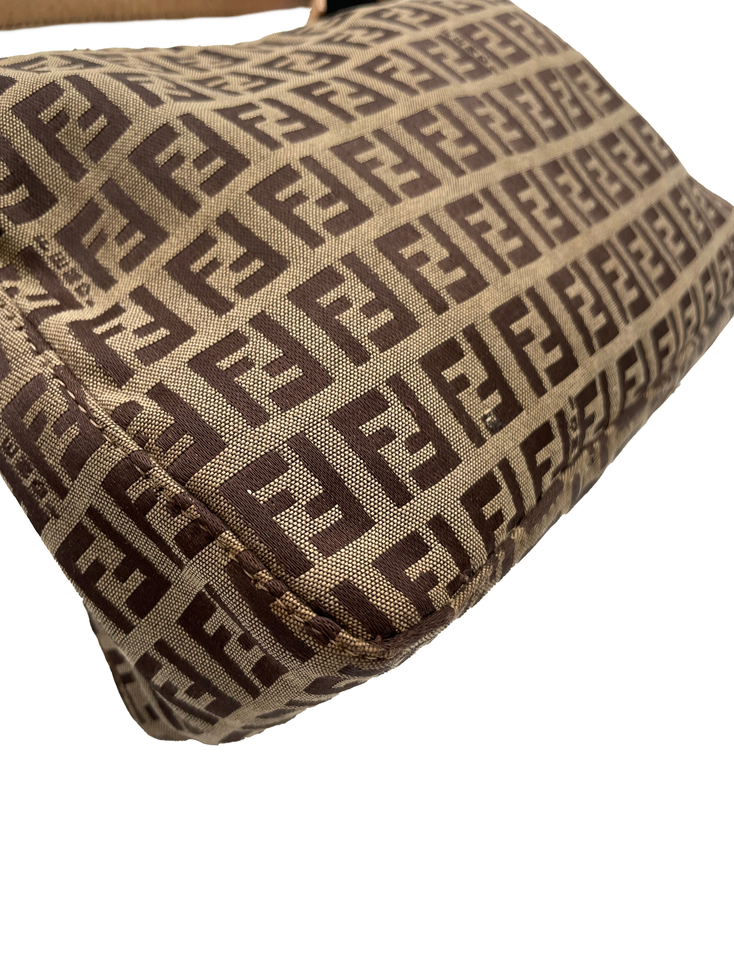 Fendi Zucchino Brown Handbag