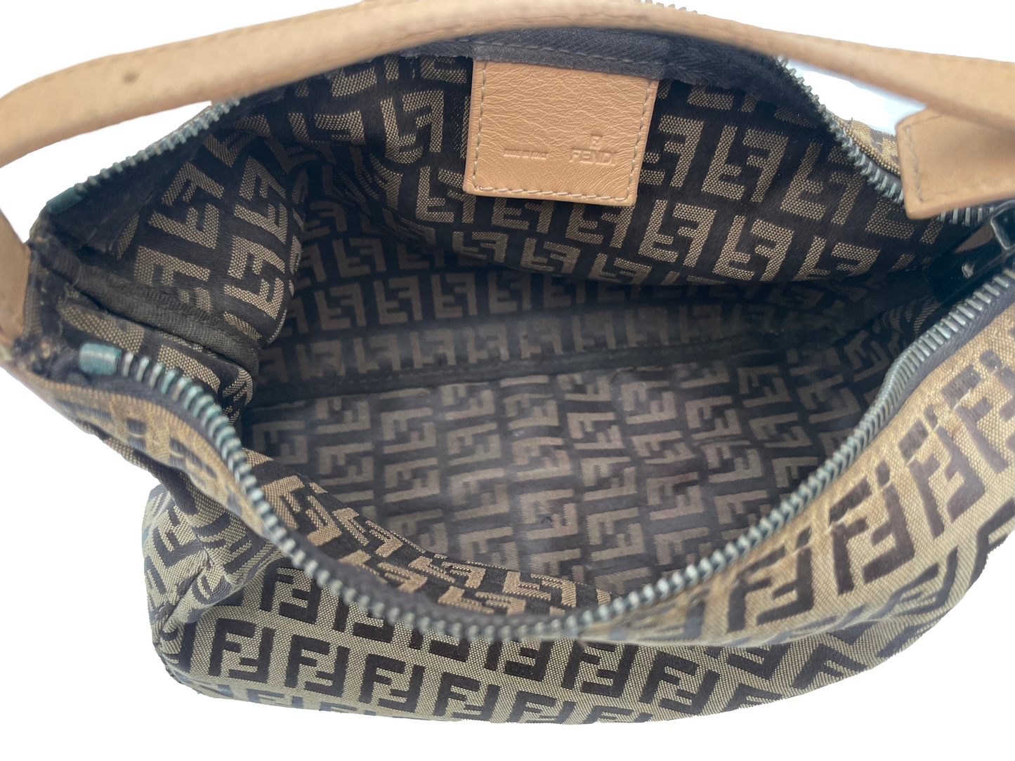 Fendi Zucchino Brown Handbag