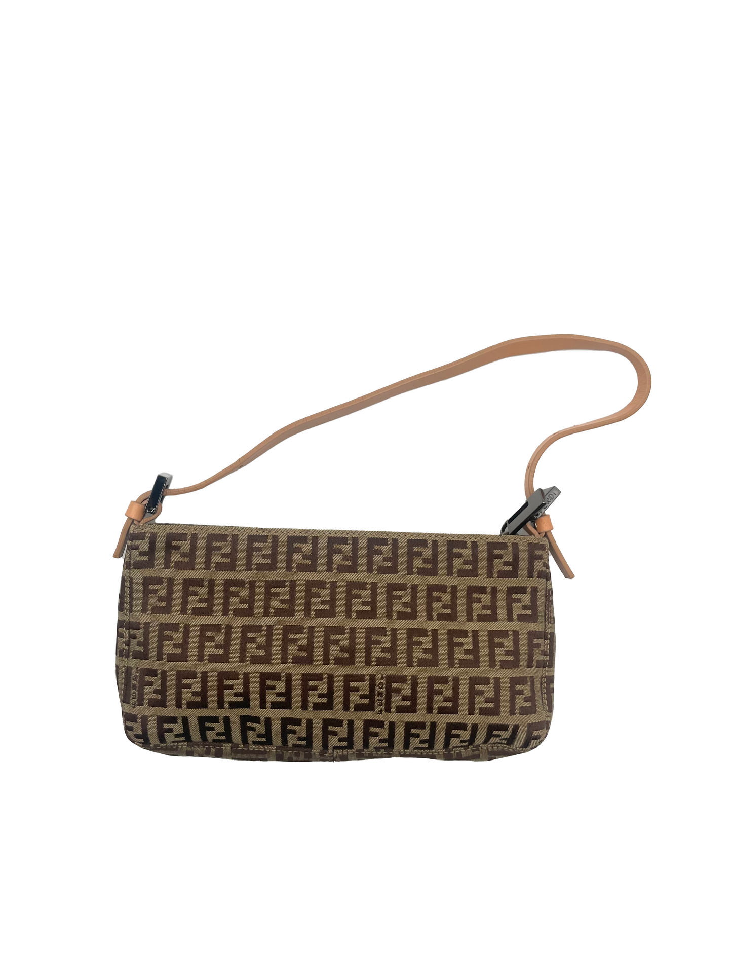 Fendi Brown Zucchino Shoulder Bag