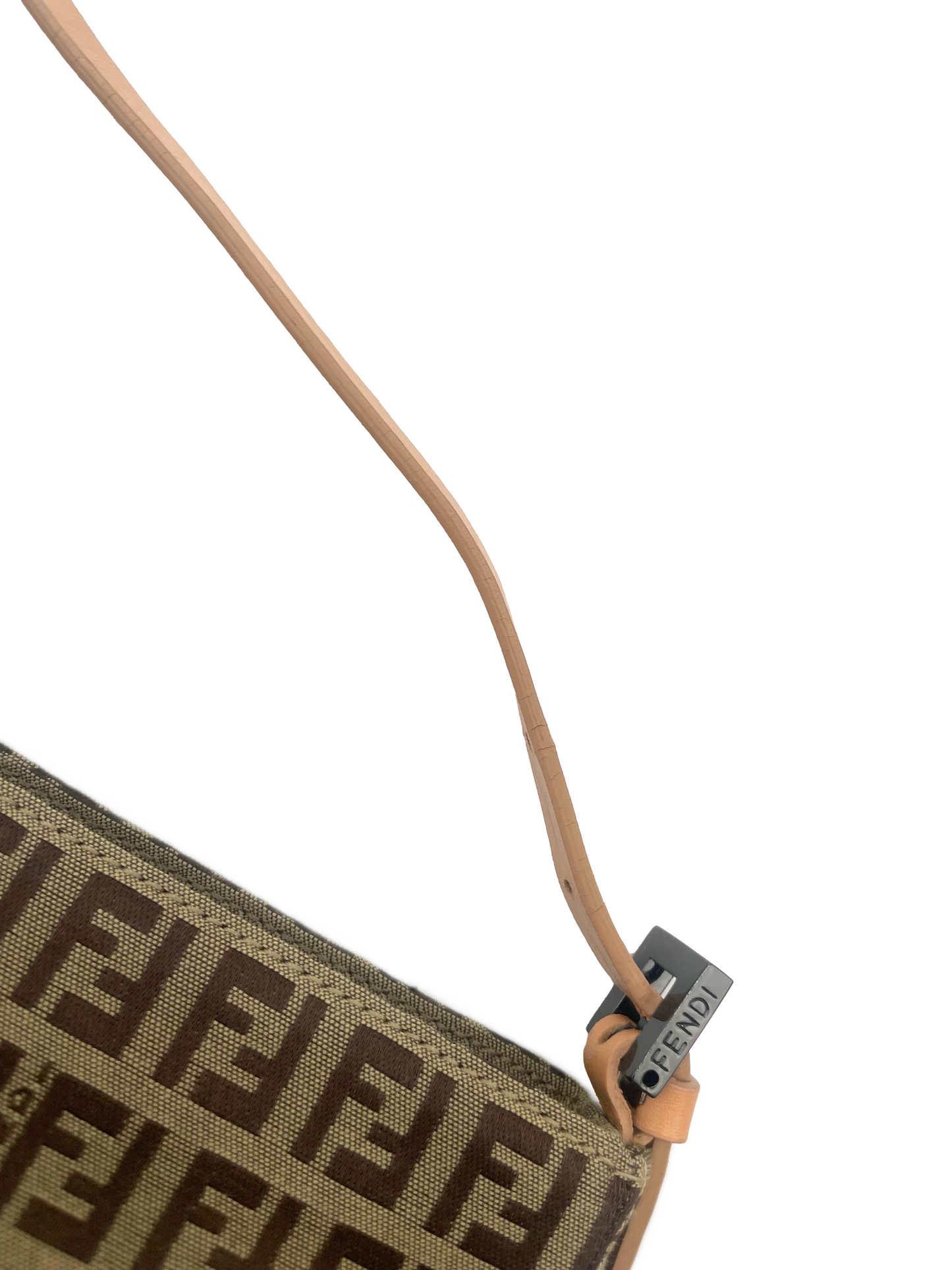 Fendi Brown Zucchino Shoulder Bag