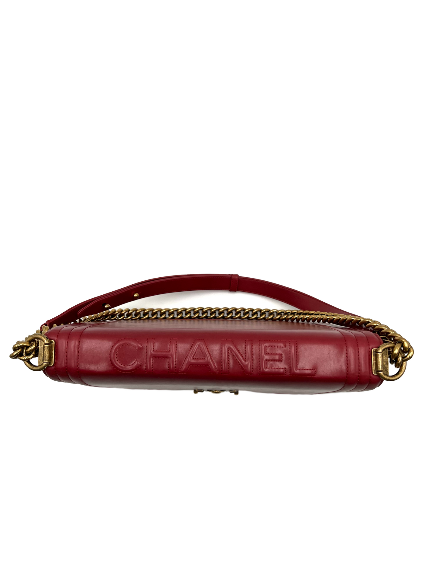 Chanel XL Reverso Burgundy Boy Bag